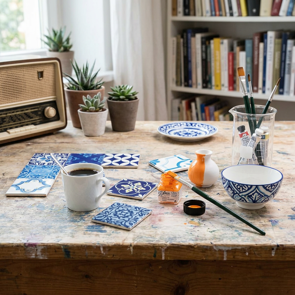 Barva na sklo a porcelán KREUL clear 20 ml ORANŽOVÁ