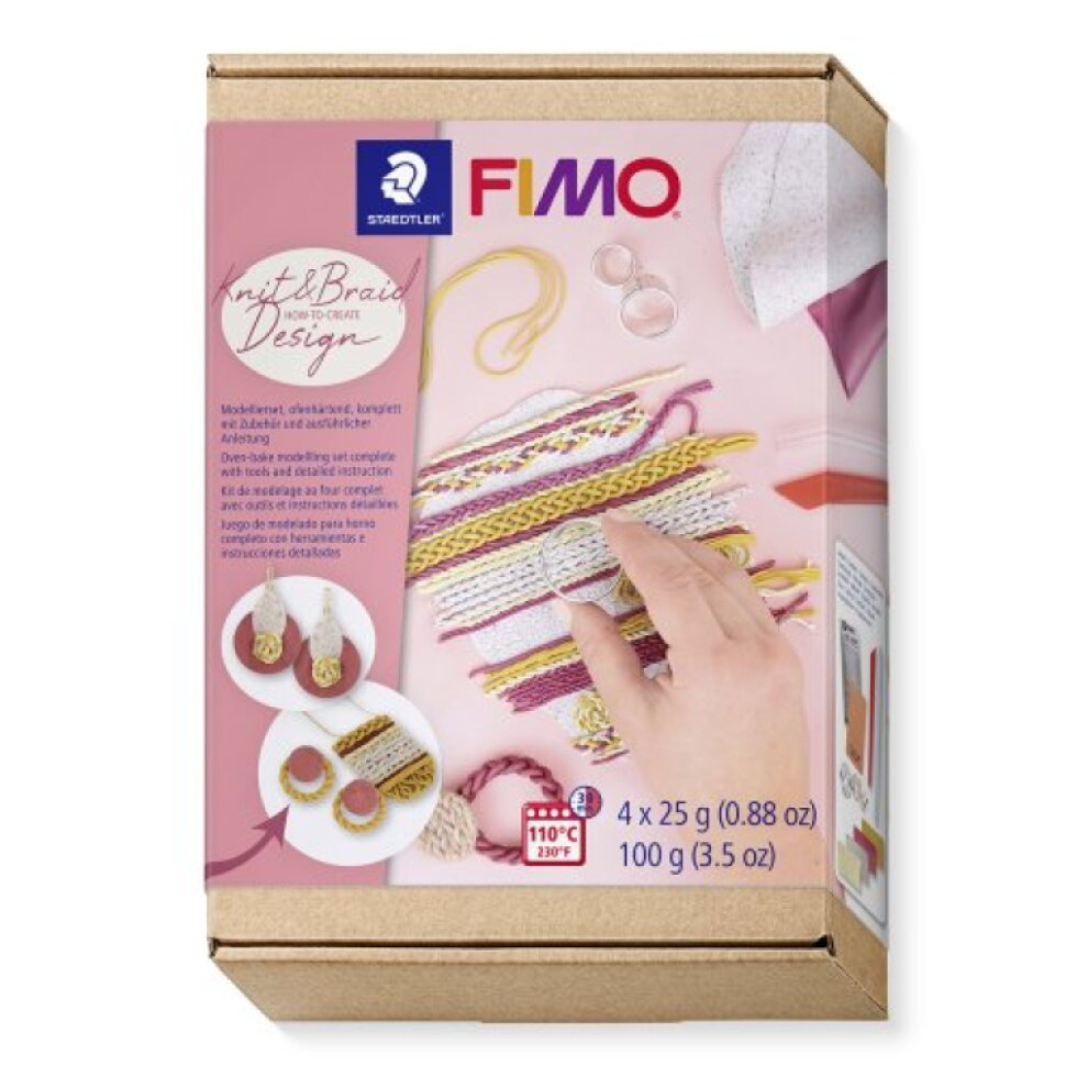 Fimo Soft sada Jak vyrobit PLETENÝ EFEKT