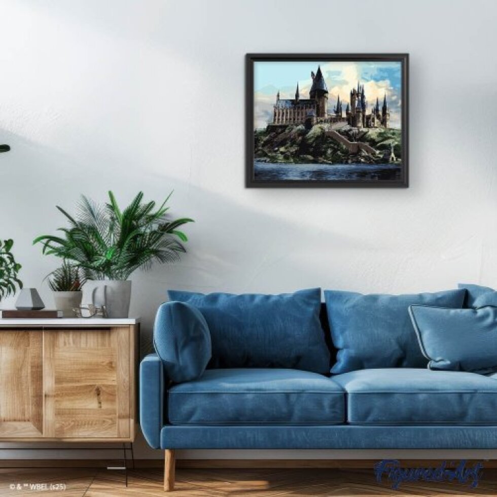 Malování podle čísel - HARRY POTTER - BRADAVICKÝ HRAD 40 x 50 cm na rámu