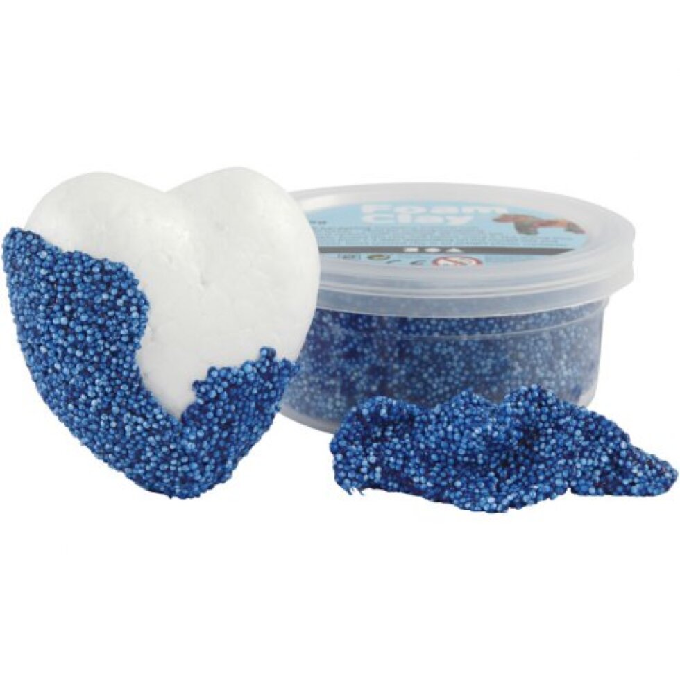 Samotvrdnoucí modelovací pěnová kuličková hmota Foam Clay 35g MODRÁ