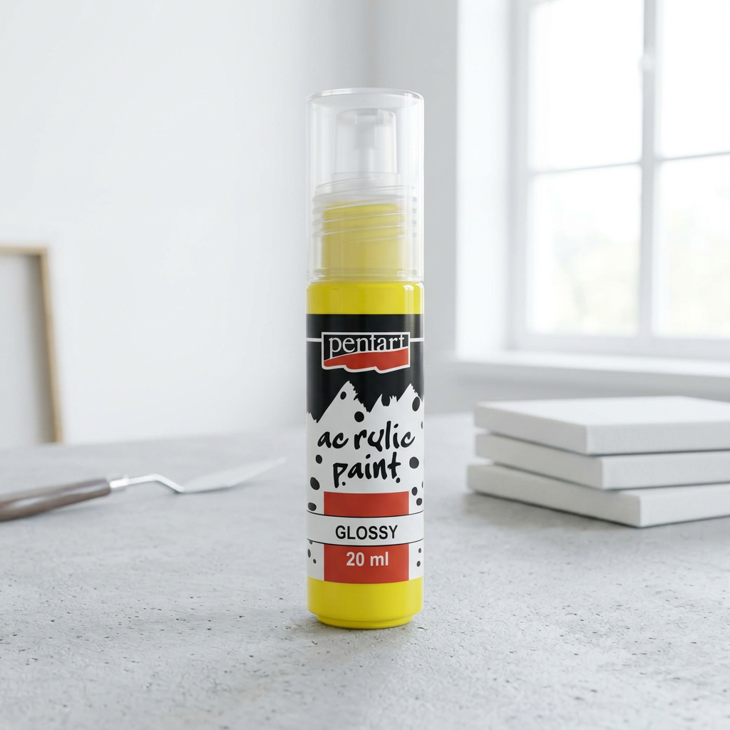 Akrylová barva lesklá PENTART 20 ml ŽLUTÁ