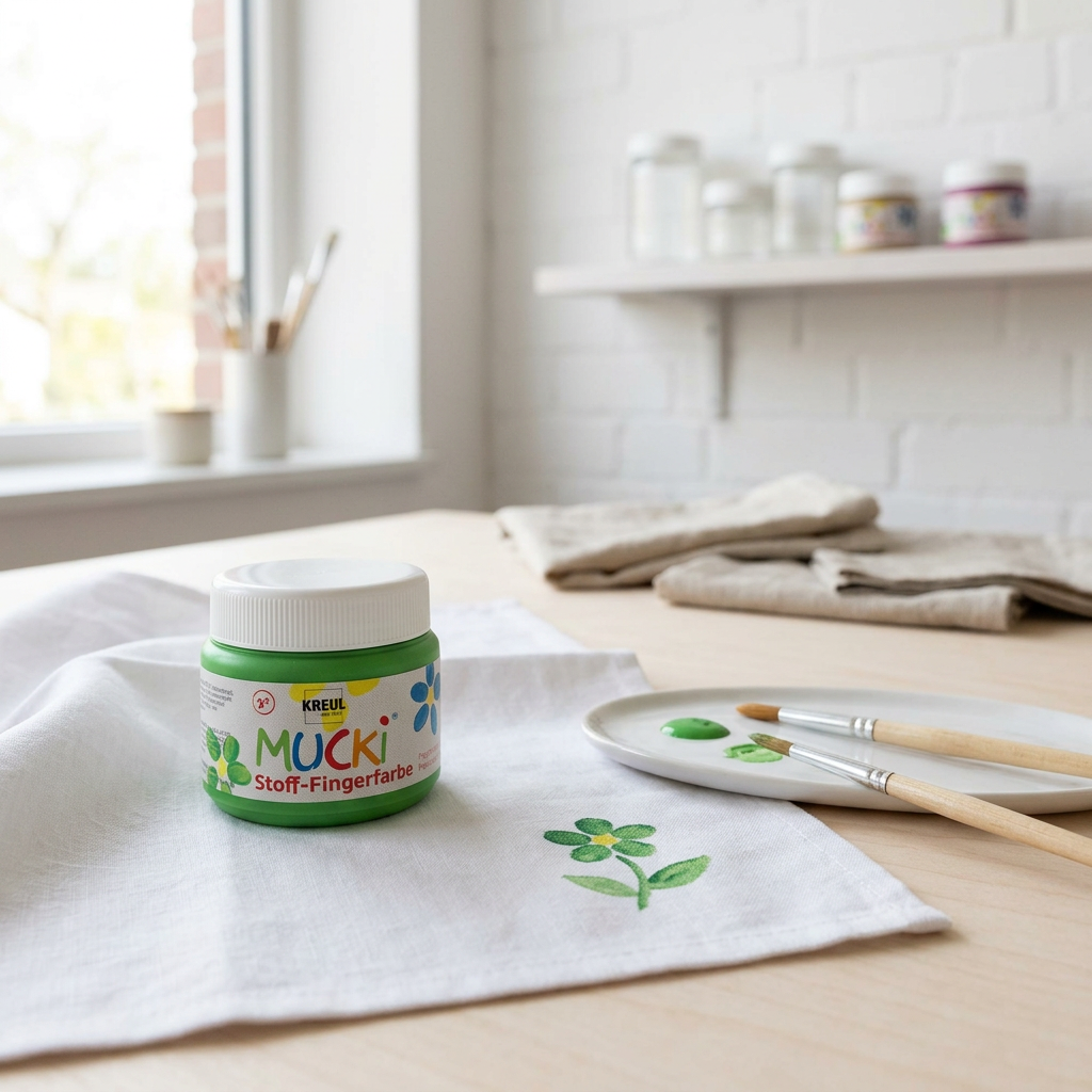 Prstová barva na textil MUCKI 150 ml ZELENÁ