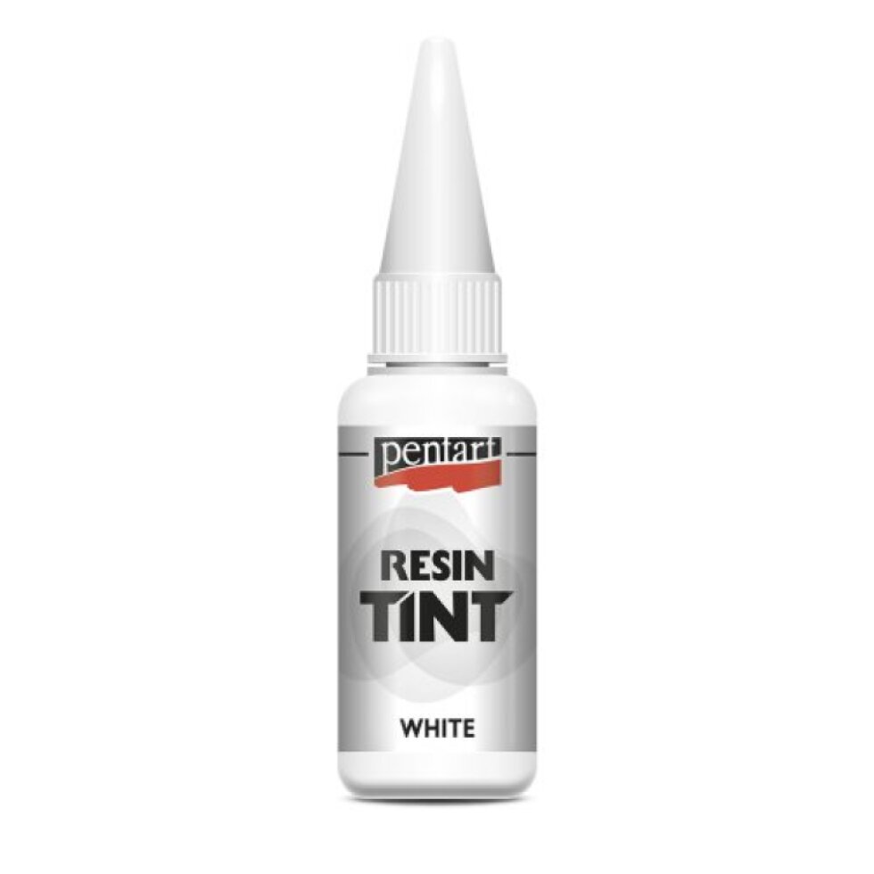 Barva do pryskyřice krycí PENTART 20 ml BÍLÁ