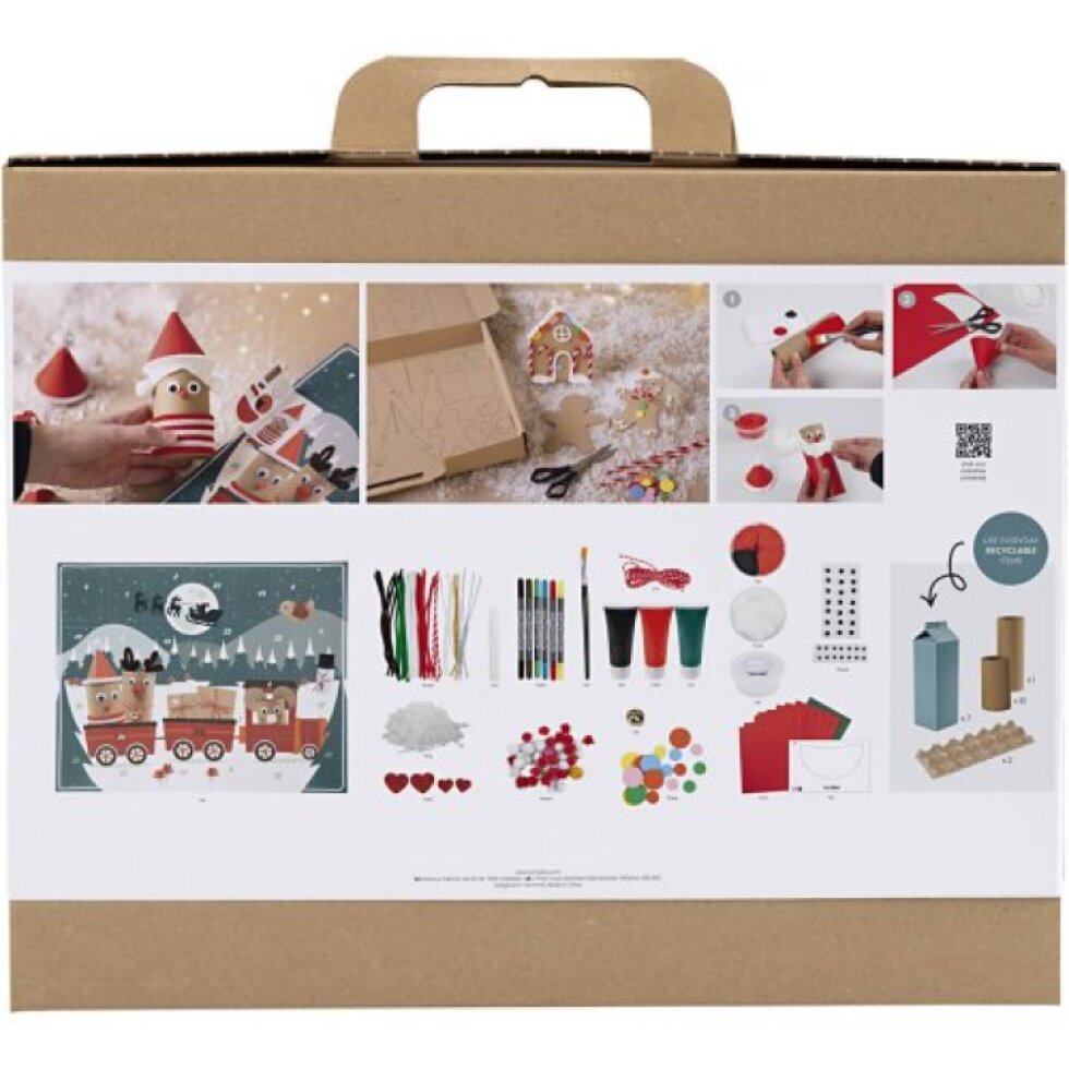 Adventní kalendář z recyklovaných materiálů