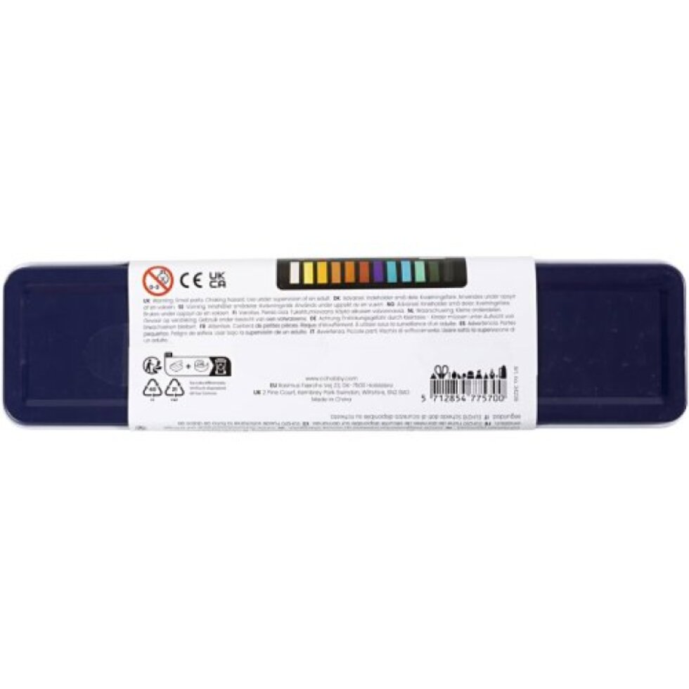 Sada akvarelových barev COLORTIME 12 barev METALICKÁ