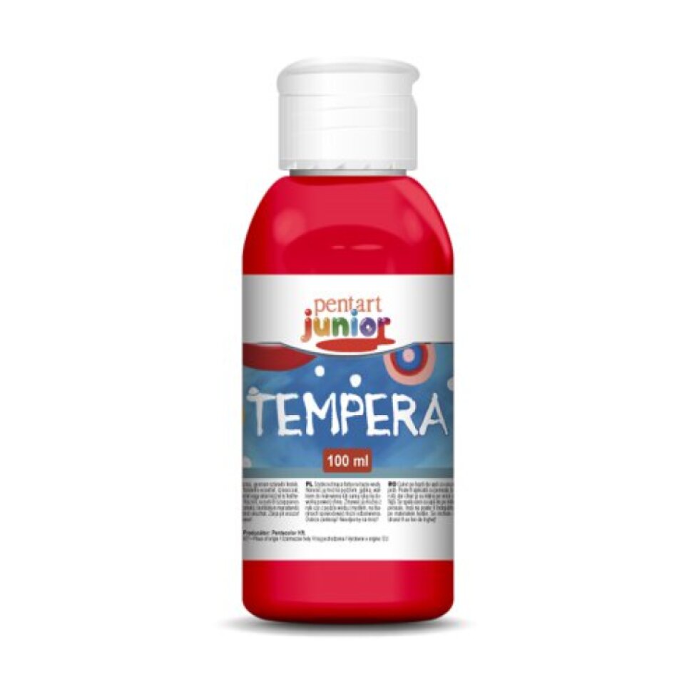 Temperová barva Junior PENTART 100 ml ČERVENÁ