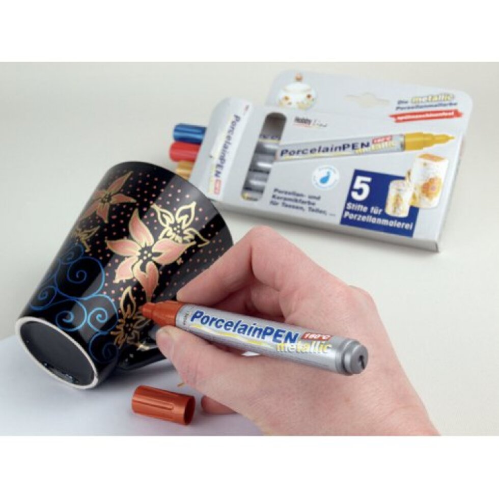 Fix na sklo a porcelán KREUL METALLIC medium ZELENÁ