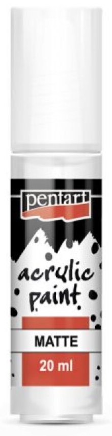 Akrylová barva matná PENTART 20 ml BÍLÁ