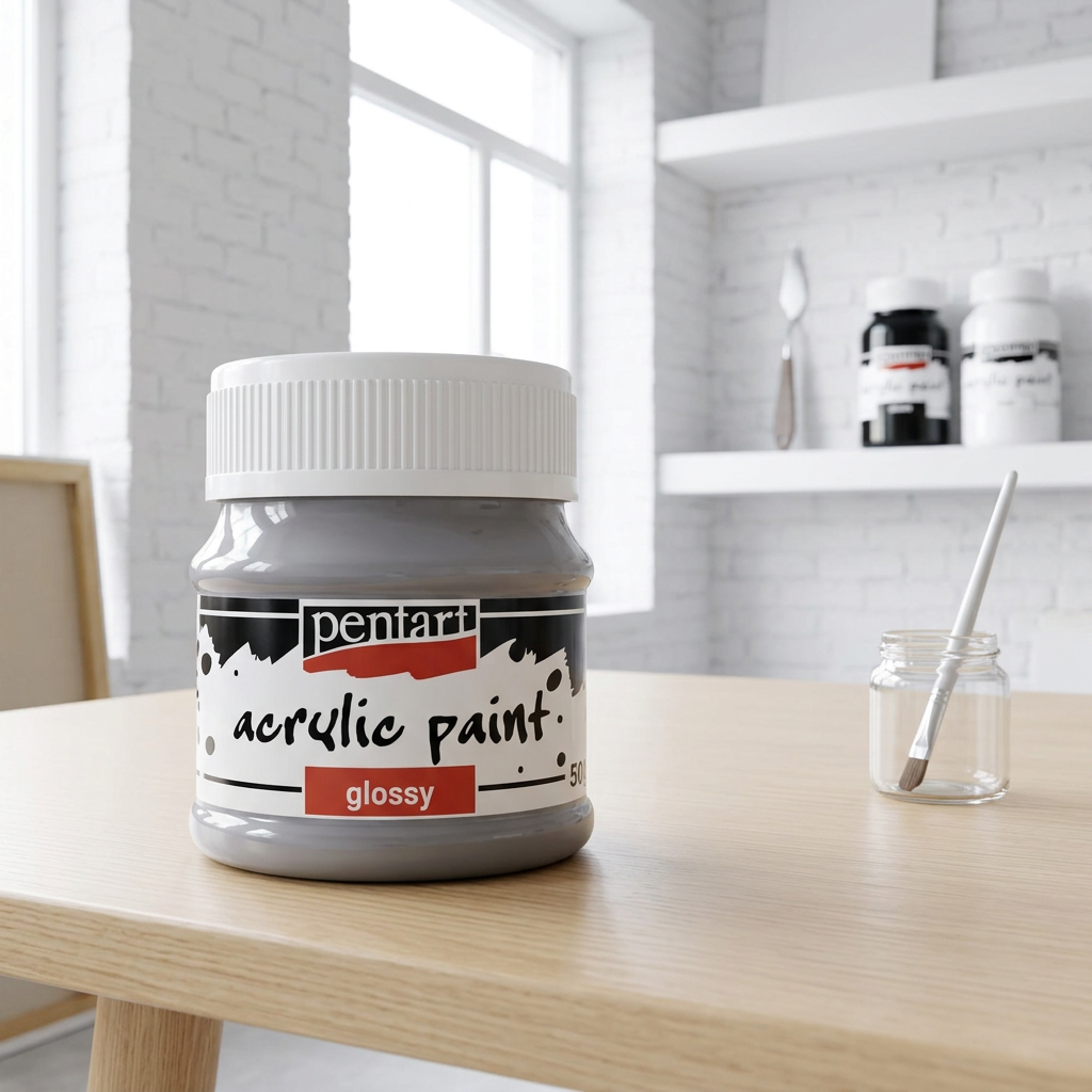 Akrylová barva lesklá PENTART 50 ml ŠEDÁ