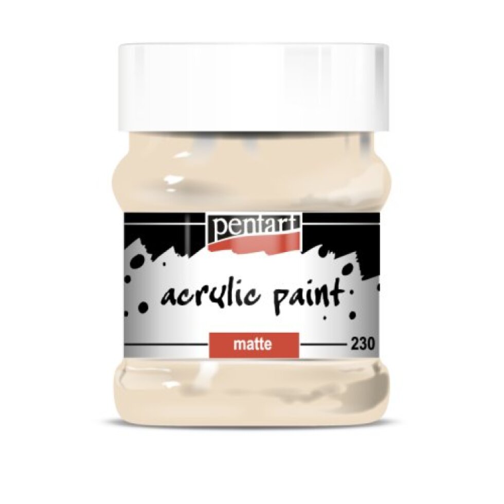 Akrylová barva matná PENTART 230 ml BÉŽOVÁ