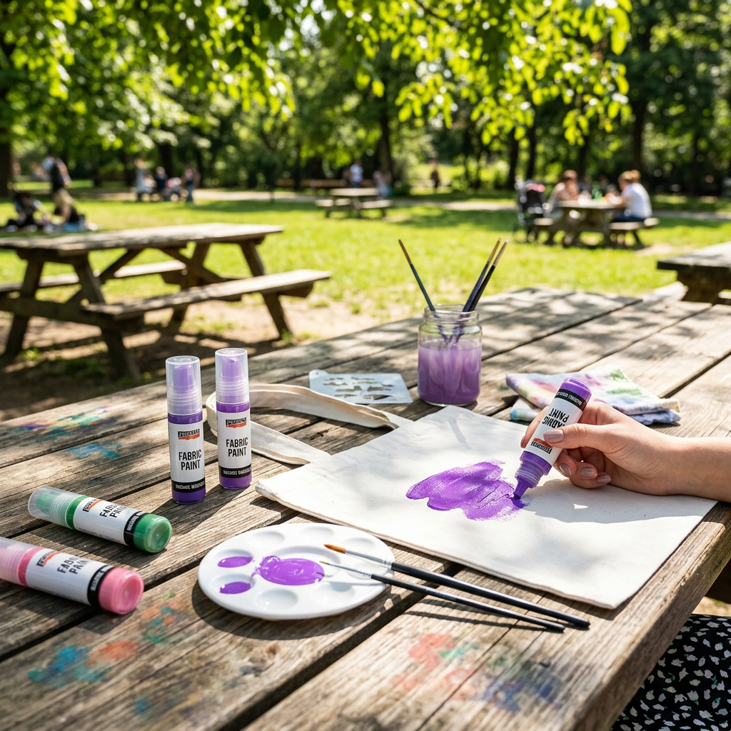 Barva na světlý a tmavý textil PENTART 20 ml PURPUROVÁ