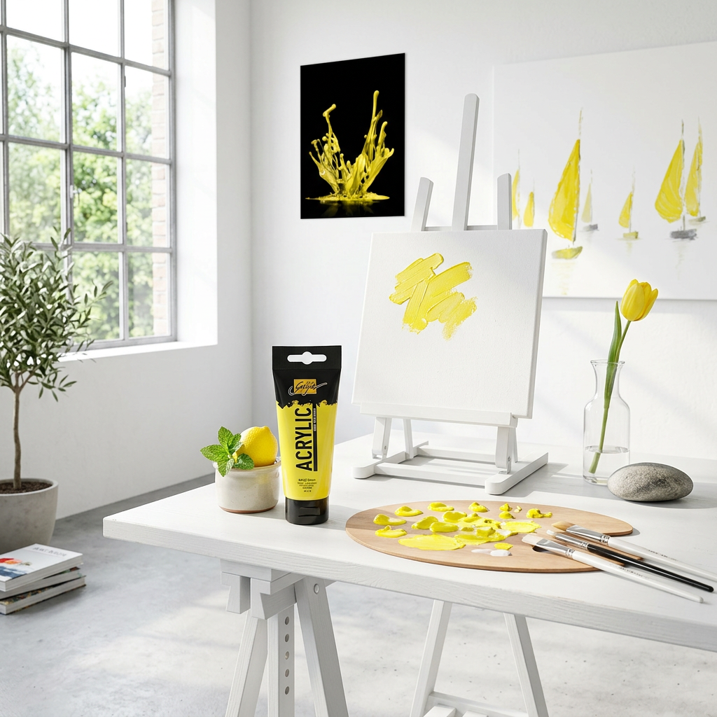 Akrylová barva SOLO GOYA 100 ml CITRÓNOVÁ