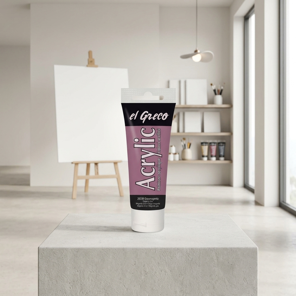 Akrylová barva EL GRECO 75 ml ŠEDÁ MAGENTA