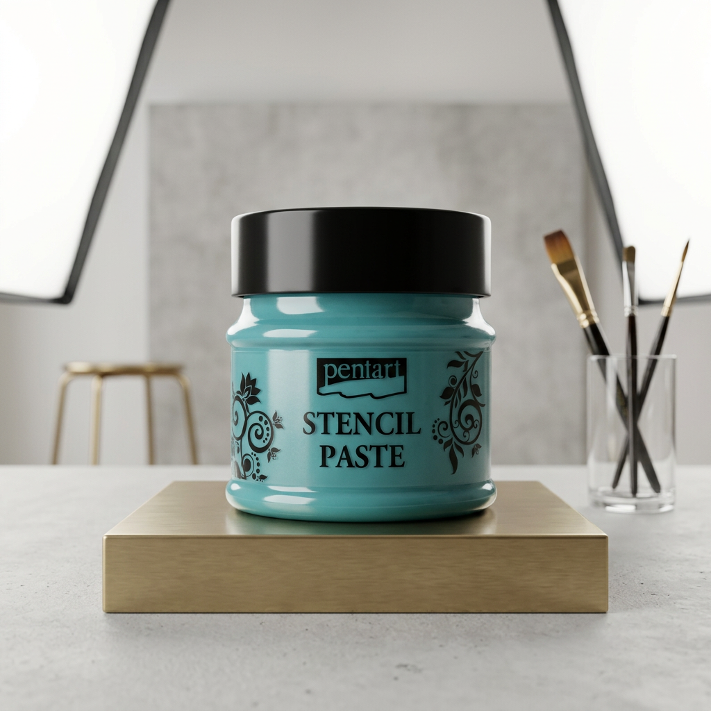 Šablonová pasta perleťová PENTART 50 ml TYRKYSOVÁ
