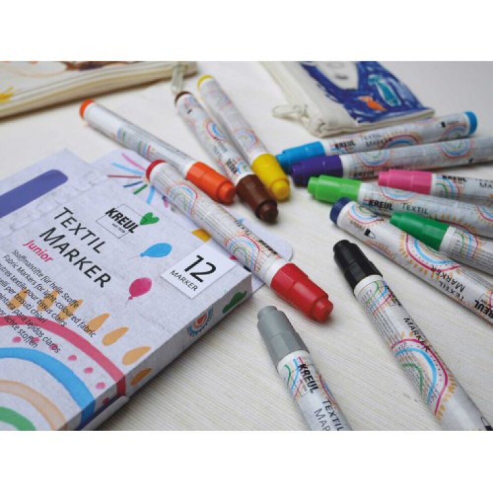 Sada Fix na textil KREUL JUNIOR medium 12 ks
