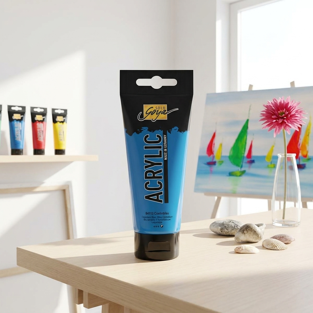 Akrylová barva SOLO GOYA 100 ml BLANKYTNÁ MODRÁ