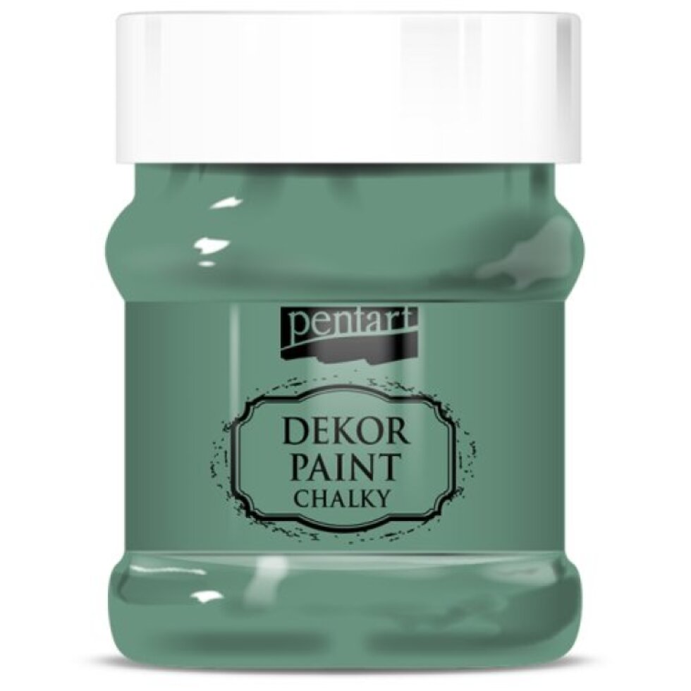 Křídová a dekorační barva PENTART 230 ml TYRKYSOVÁ ZELENÁ