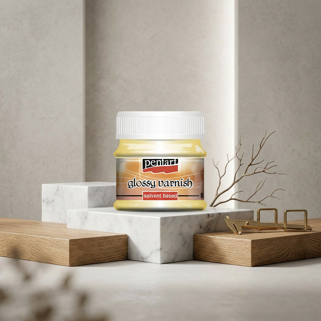 Lesklý lak na bázi rozpouštědla PENTART 50 ml
