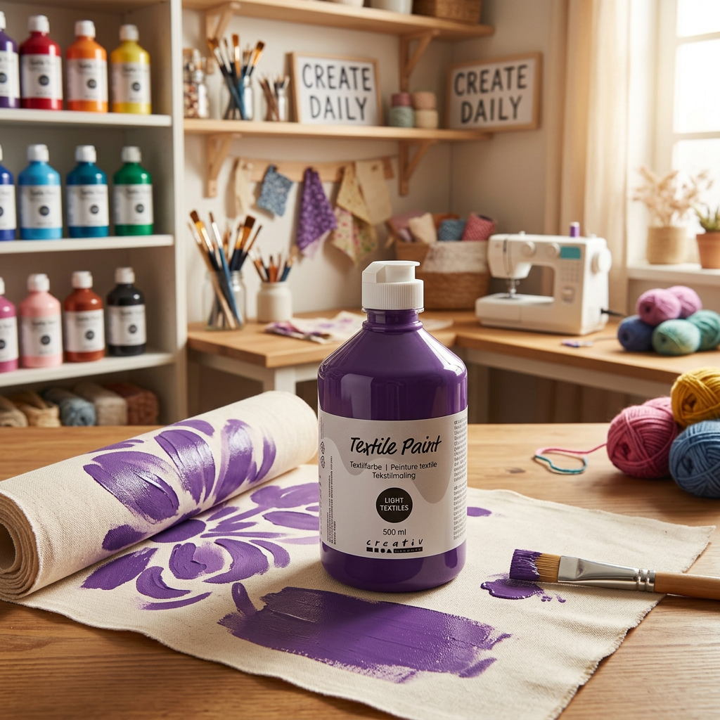 Barva na textil CREATIV 500 ml LEVANDULOVÁ