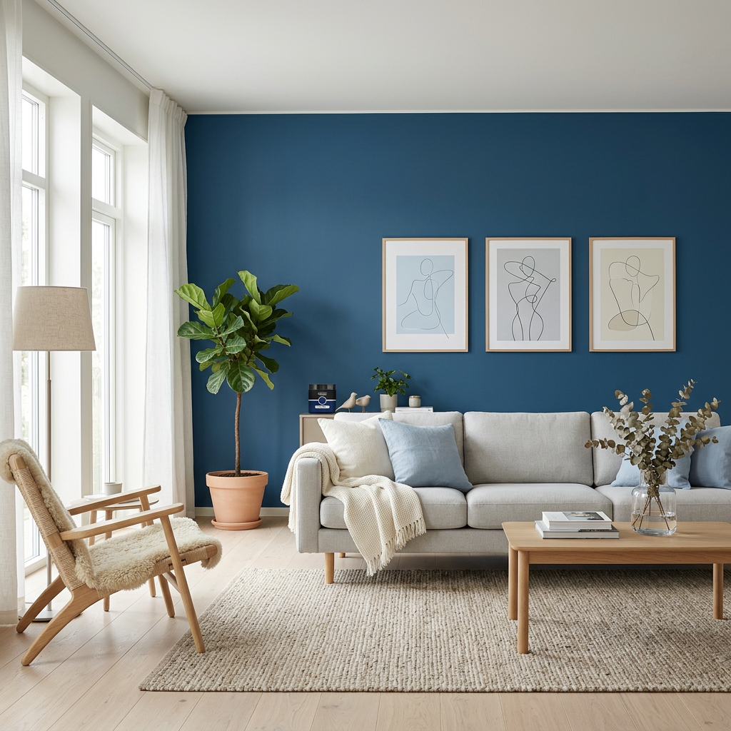 Barva na zeď WALL DECOR 500 ml OCEÁN MODRÁ