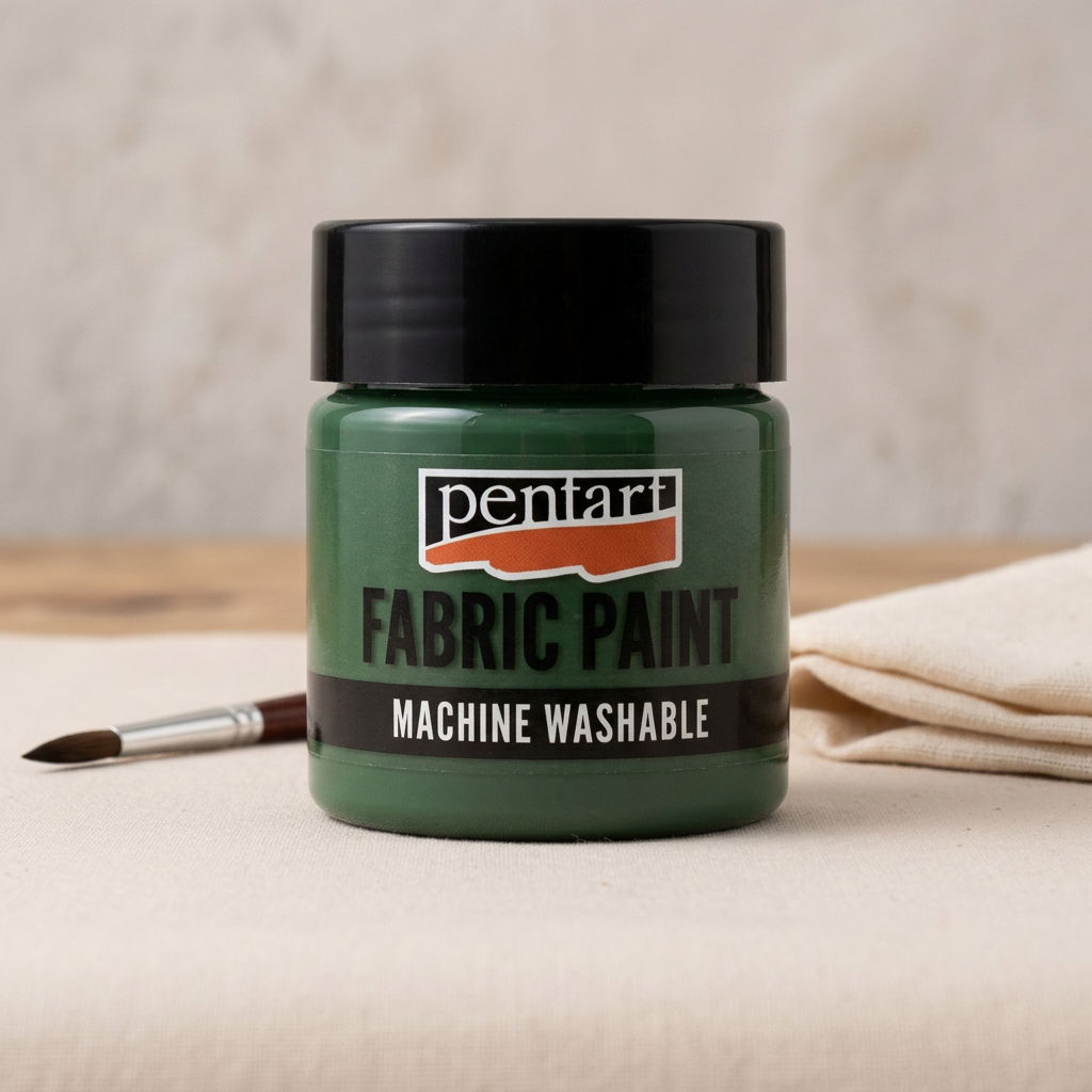 Barva na světlý a tmavý textil PENTART 50 ml BOROVICOVÁ ZELENÁ