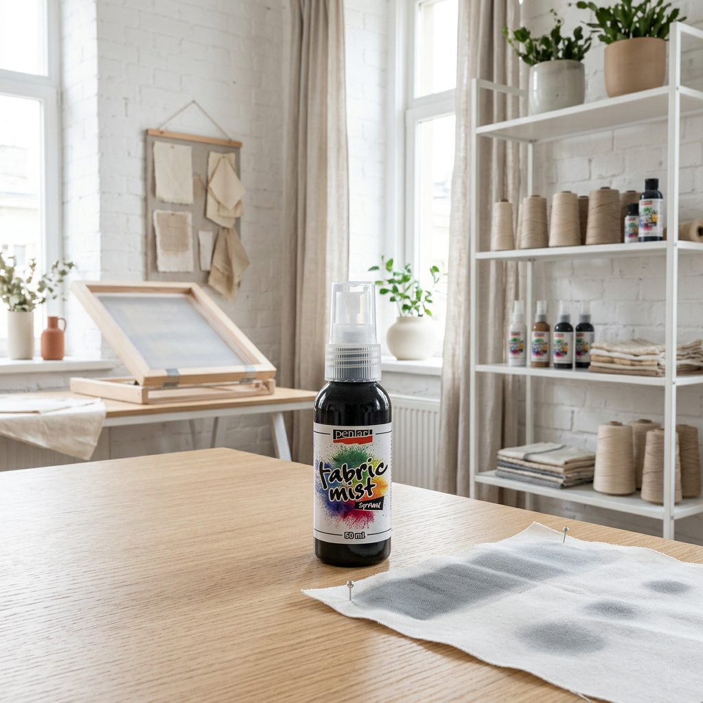 Barva na textil ve spreji PENTART 50 ml ŠEDÁ