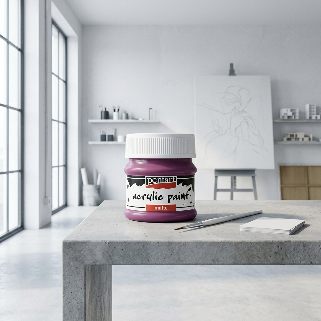 Akrylová barva matná PENTART 50 ml TMAVÁ PURPUROVÁ