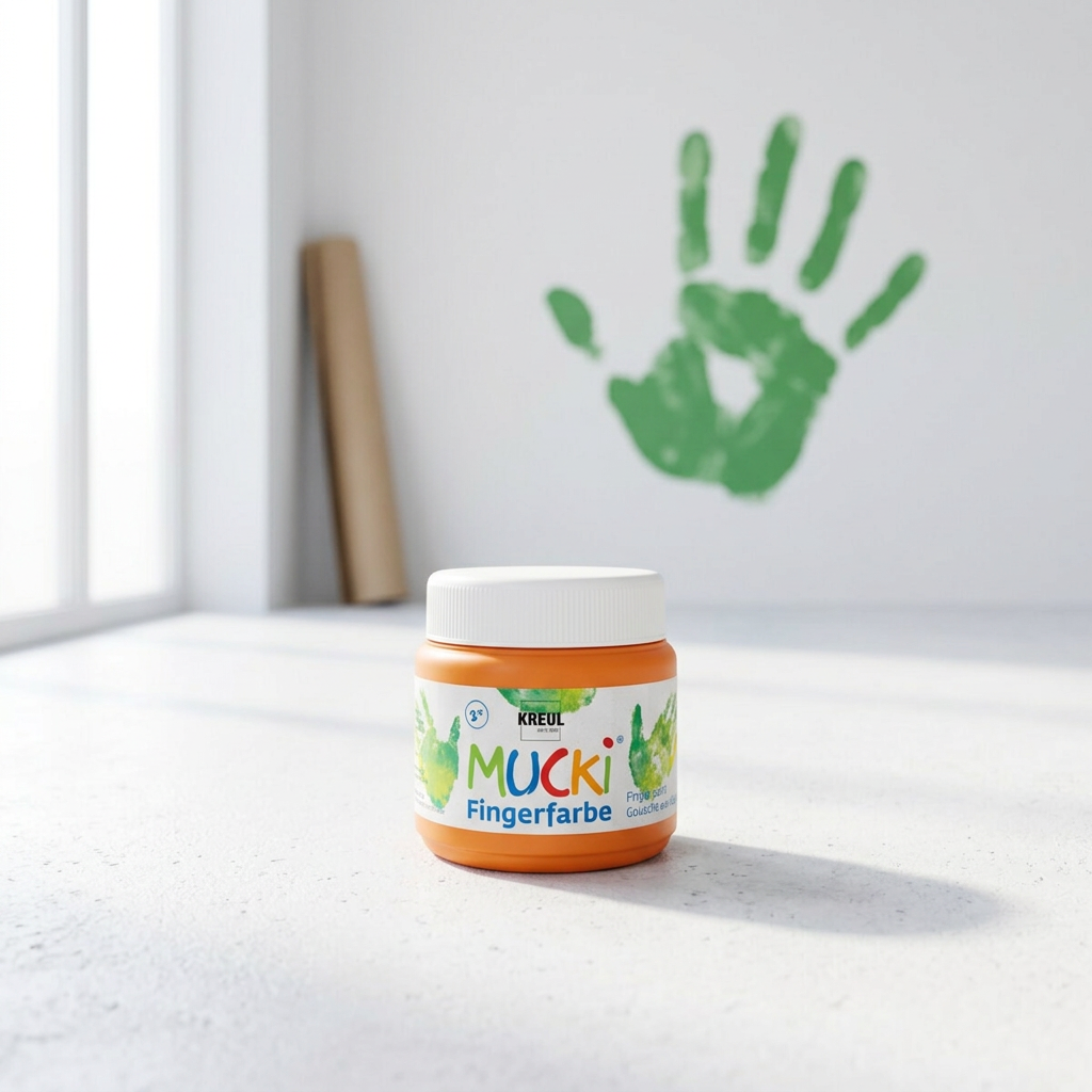 Prstová barva MUCKI 150 ml ORANŽOVÁ