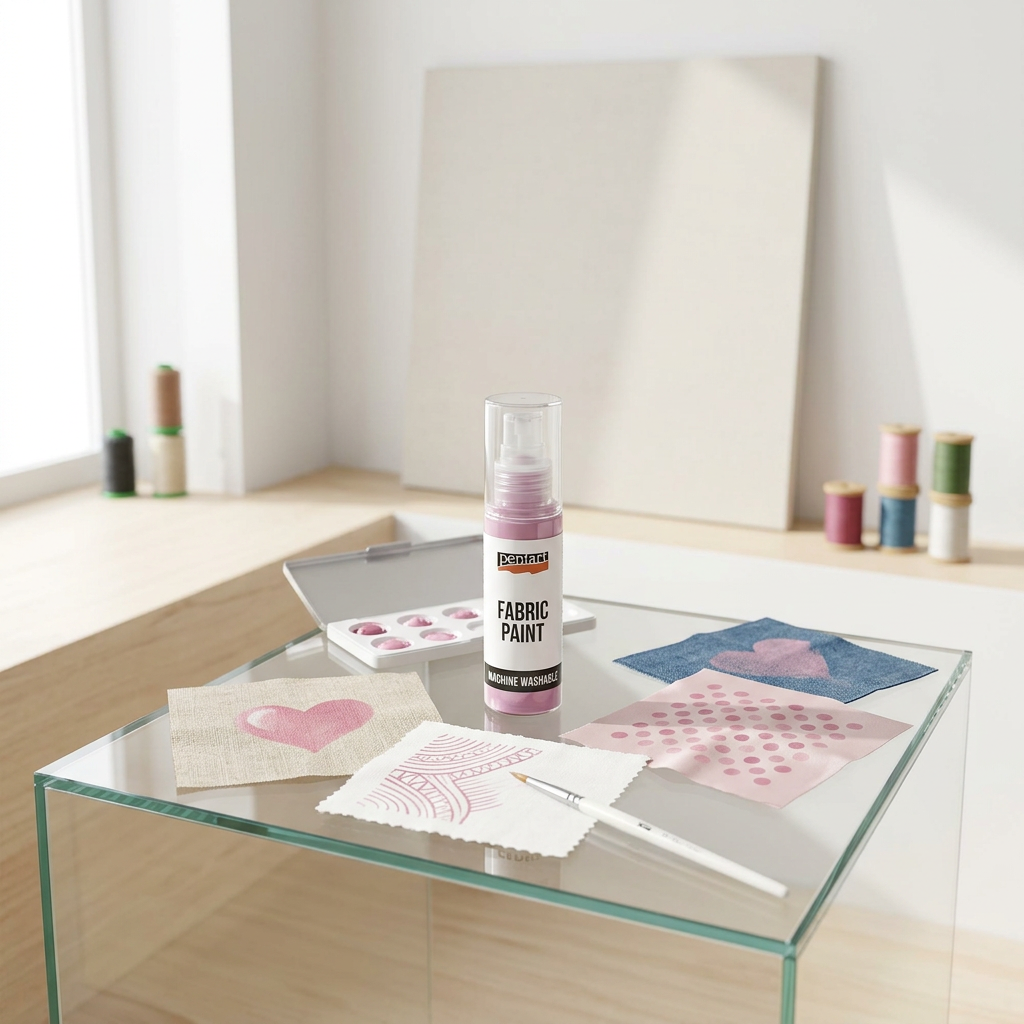 Barva na světlý a tmavý textil PENTART 20 ml RŮŽOVÁ