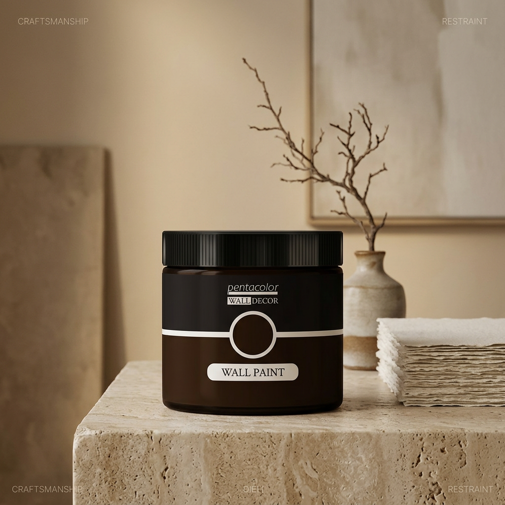 Barva na zeď WALL DECOR 500 ml LANÝŽOVÁ HNĚDÁ