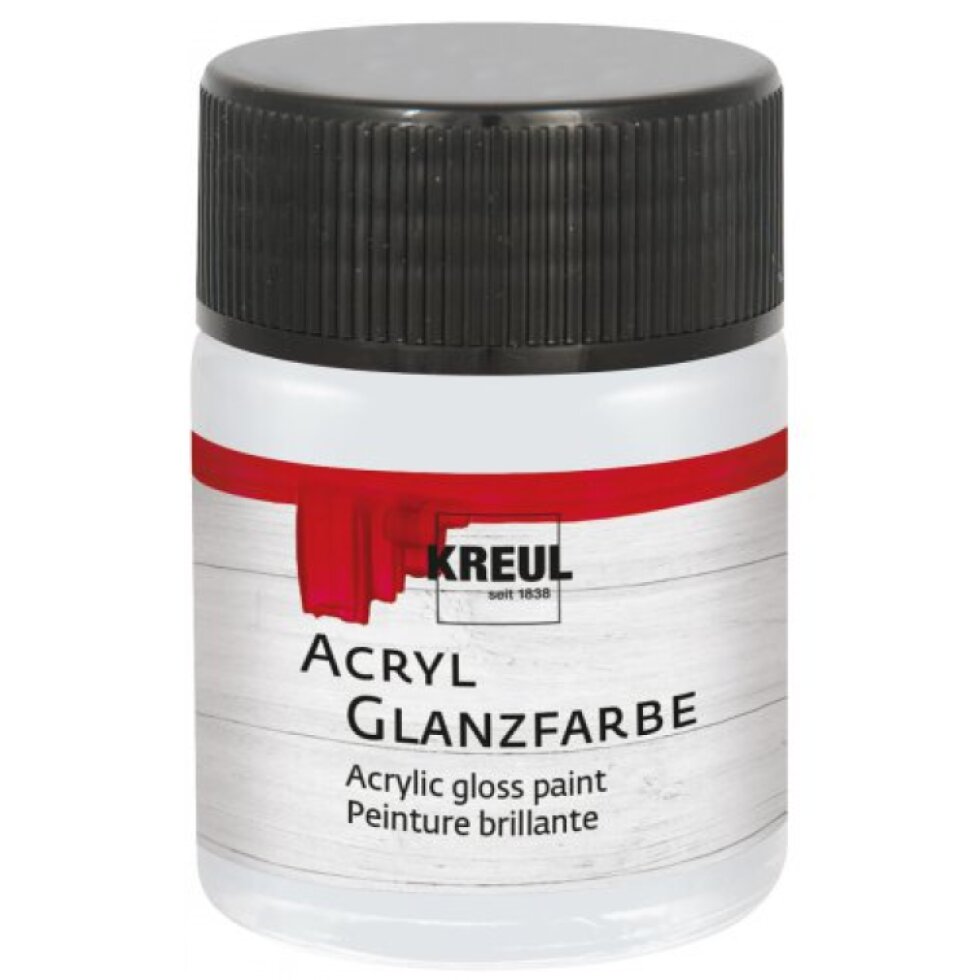 Akrylová barva lesklá KREUL 50 ml SVĚTLÁ ŠEDÁ