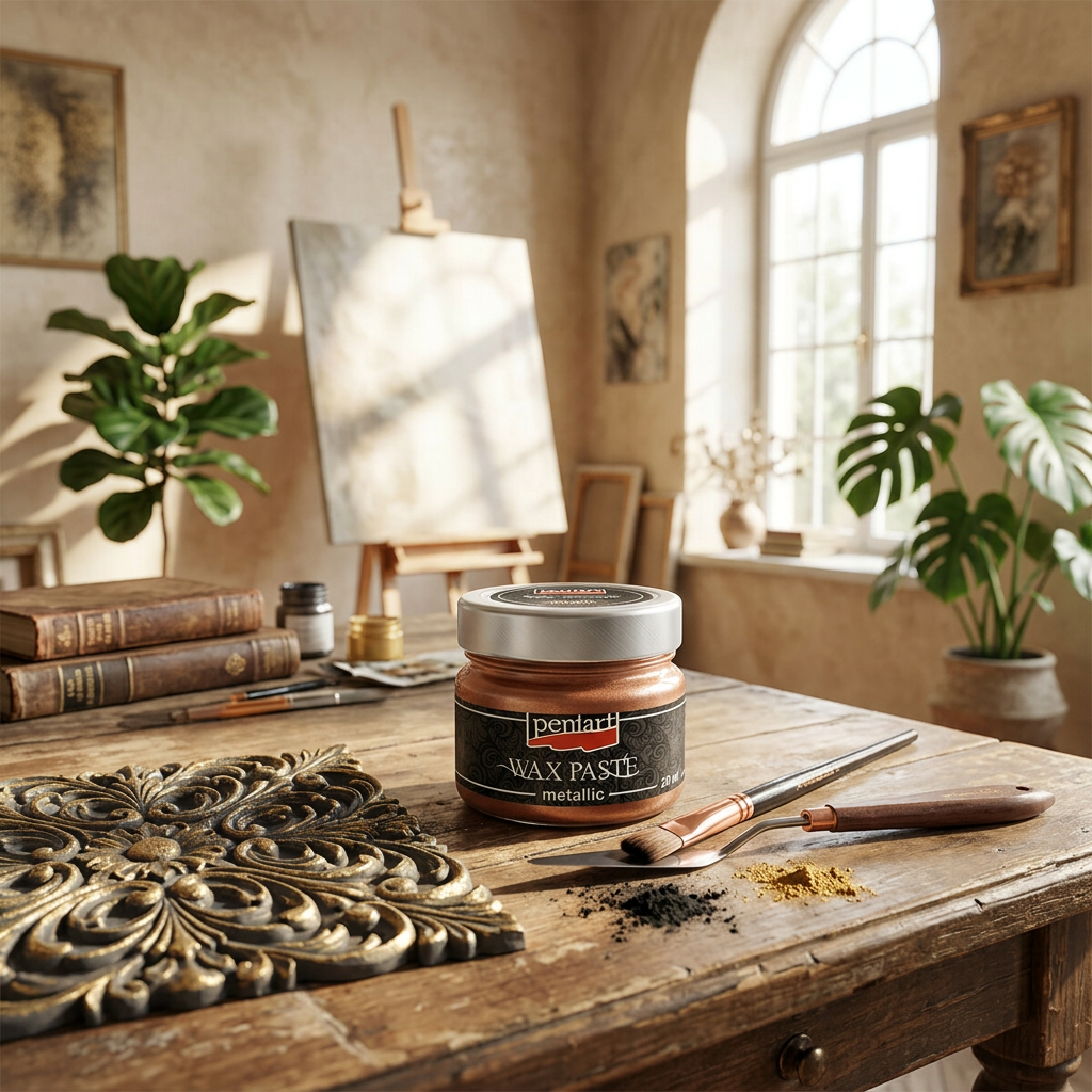 Vosková pasta metalická PENTART 20 ml BRONZOVÁ