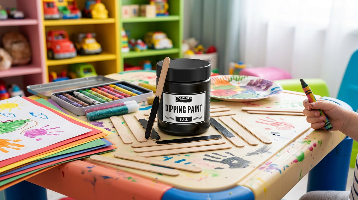 Namáčecí barva DIPPING PENTART 250 ml ČERNÁ