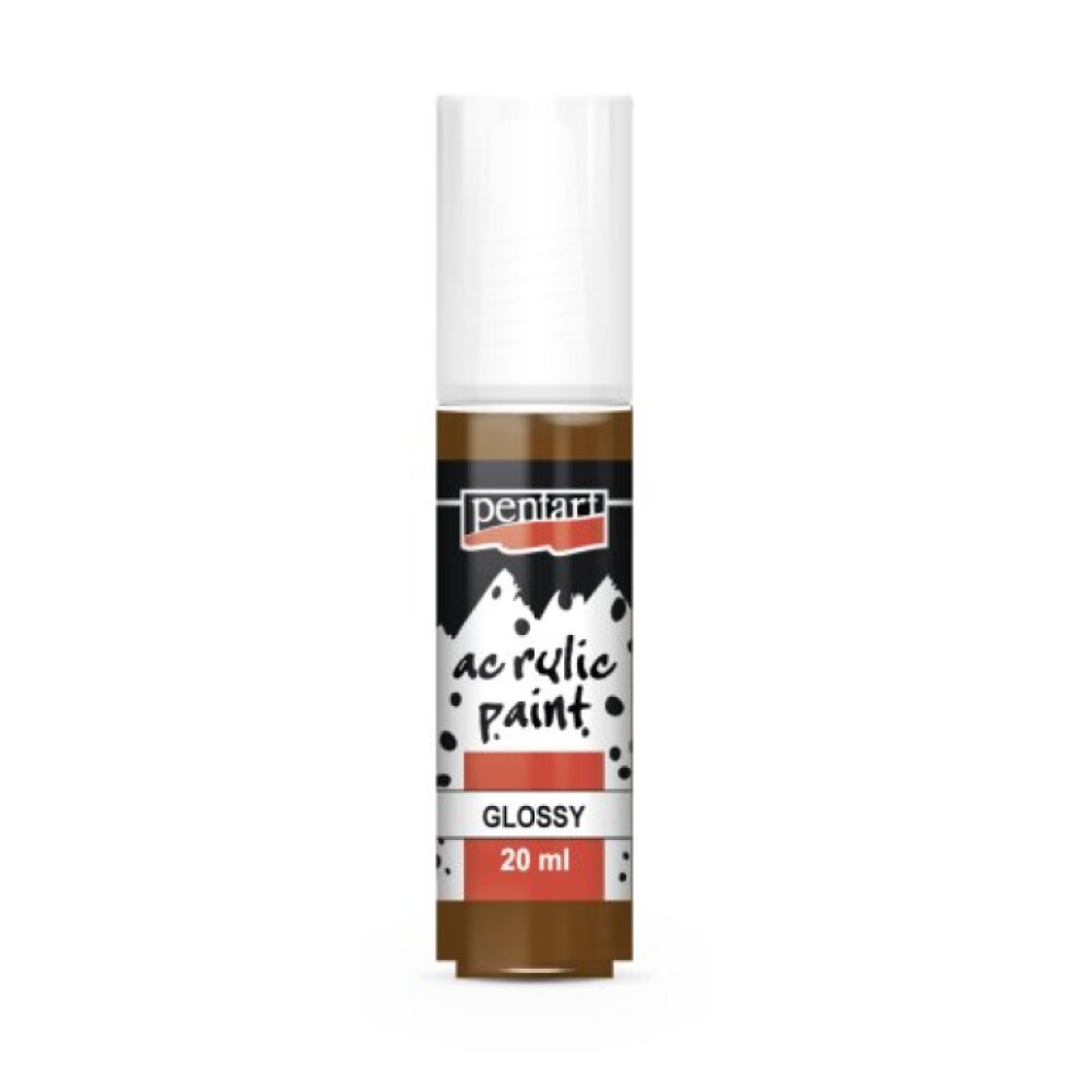 Akrylová barva lesklá PENTART 20 ml KAŠTANOVÁ