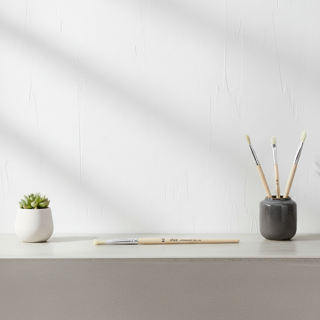 Školní štětec ELCO PINSEL plochý - Přírodní štětiny - velikost 10