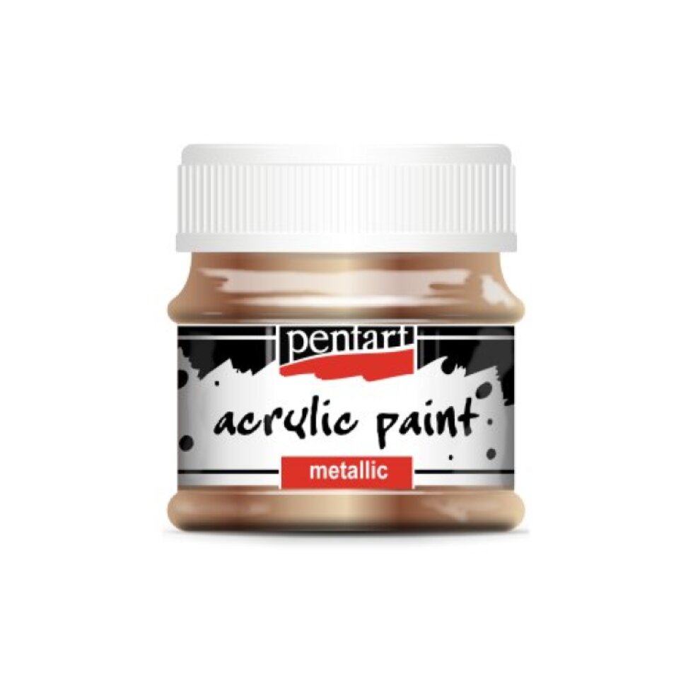 Akrylová barva metalická PENTART 50 ml ANTICKÁ ZLATÁ