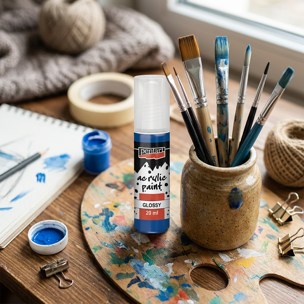 Akrylová barva lesklá PENTART 20 ml MODRÁ