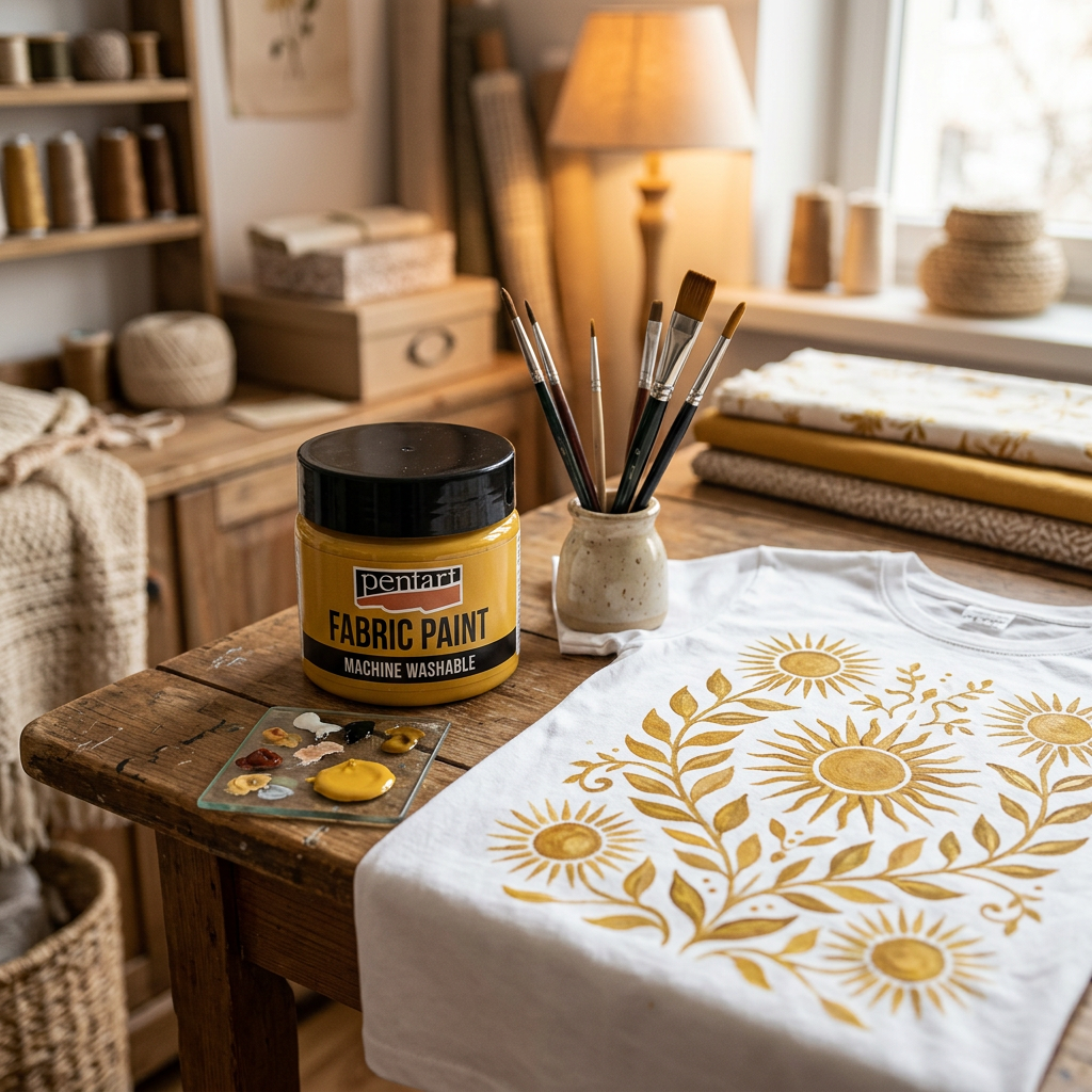 Barva na textil PENTART 30 ml NEON ORANŽOVÁ