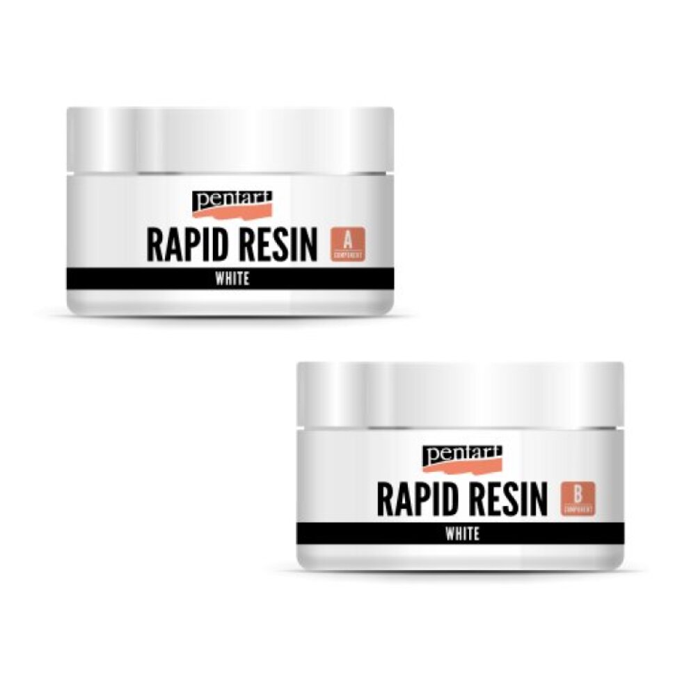 Rychle tuhnoucí pryskyřice Rapid Resin PENTART 150 ml BÍLÁ