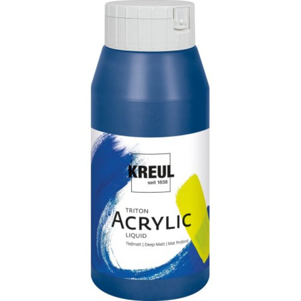 Akrylová barva TRITON KREUL SOLO GOYA 750 ml KOBALTOVÁ MODRÁ