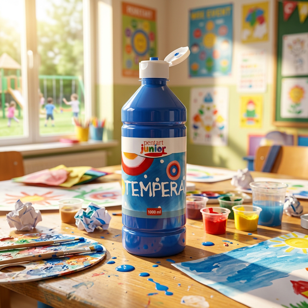 Temperová barva Junior PENTART 1000 ml MODRÁ