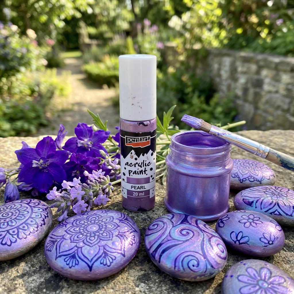 Akrylová barva perleťová PENTART 20 ml FIALOVÁ