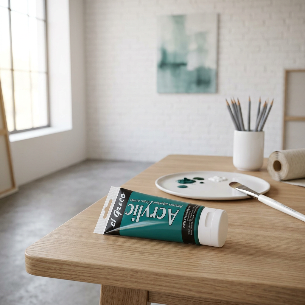 Akrylová barva EL GRECO 150 ml VIRIDIAN ZELENÁ