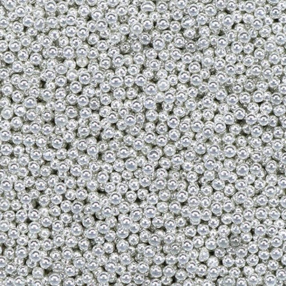 Korálky skleněné MICROBEADS PENTART 40 g STŘÍBRNÁ