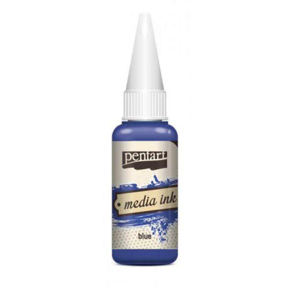 Alkoholový inkoust MEDIA INK PENTART 20 ml MODRÁ
