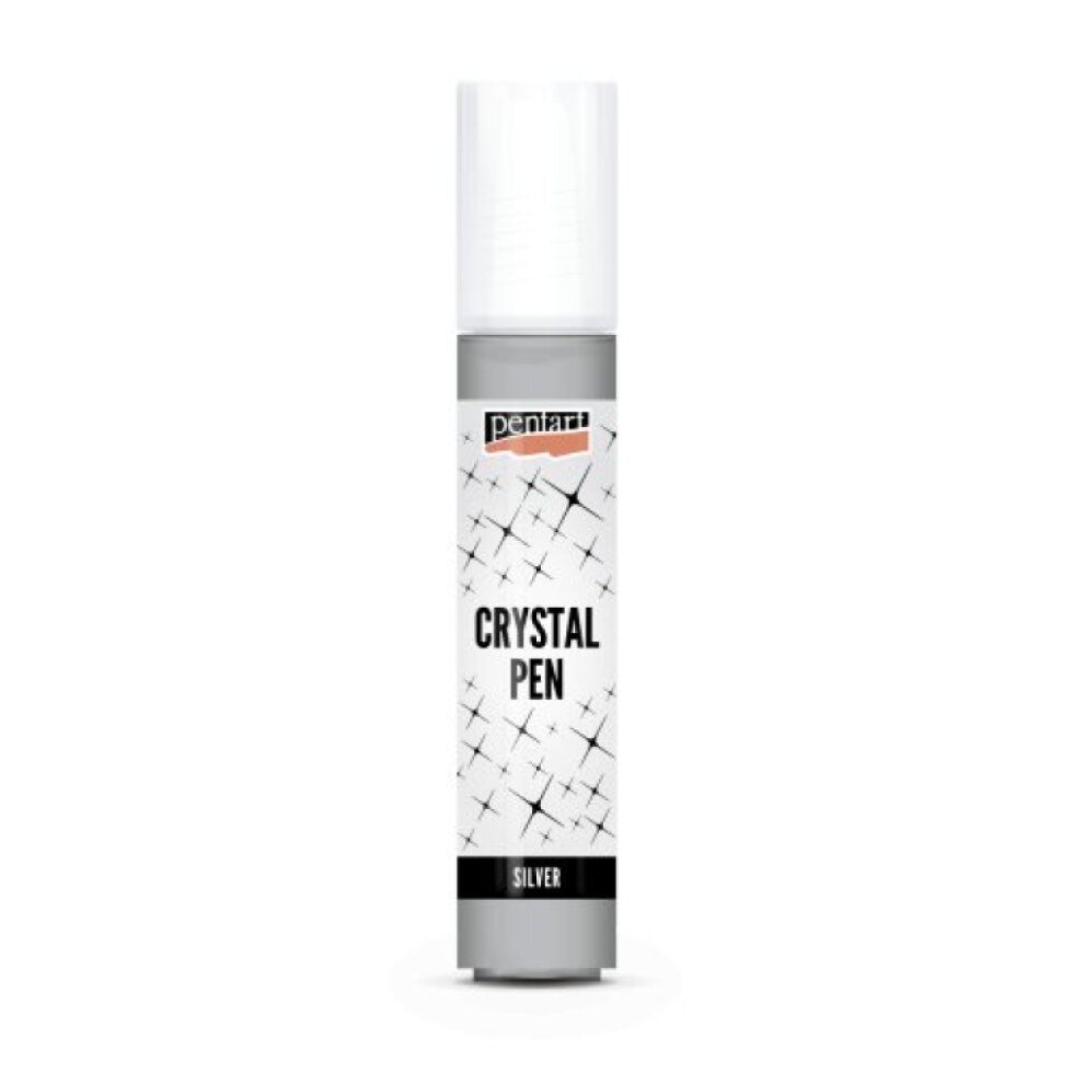 Křišťálové pero PENTART 30 ml STŘÍBRNÁ