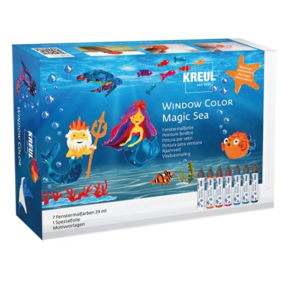 Sada Barva na sklo WINDOW COLOR MAGICKÝ OCEÁN
