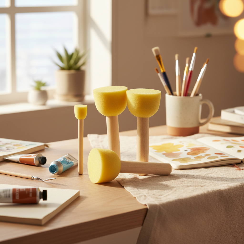 Sada štětců / houbiček na šablony ELCO PINSEL - 4 ks