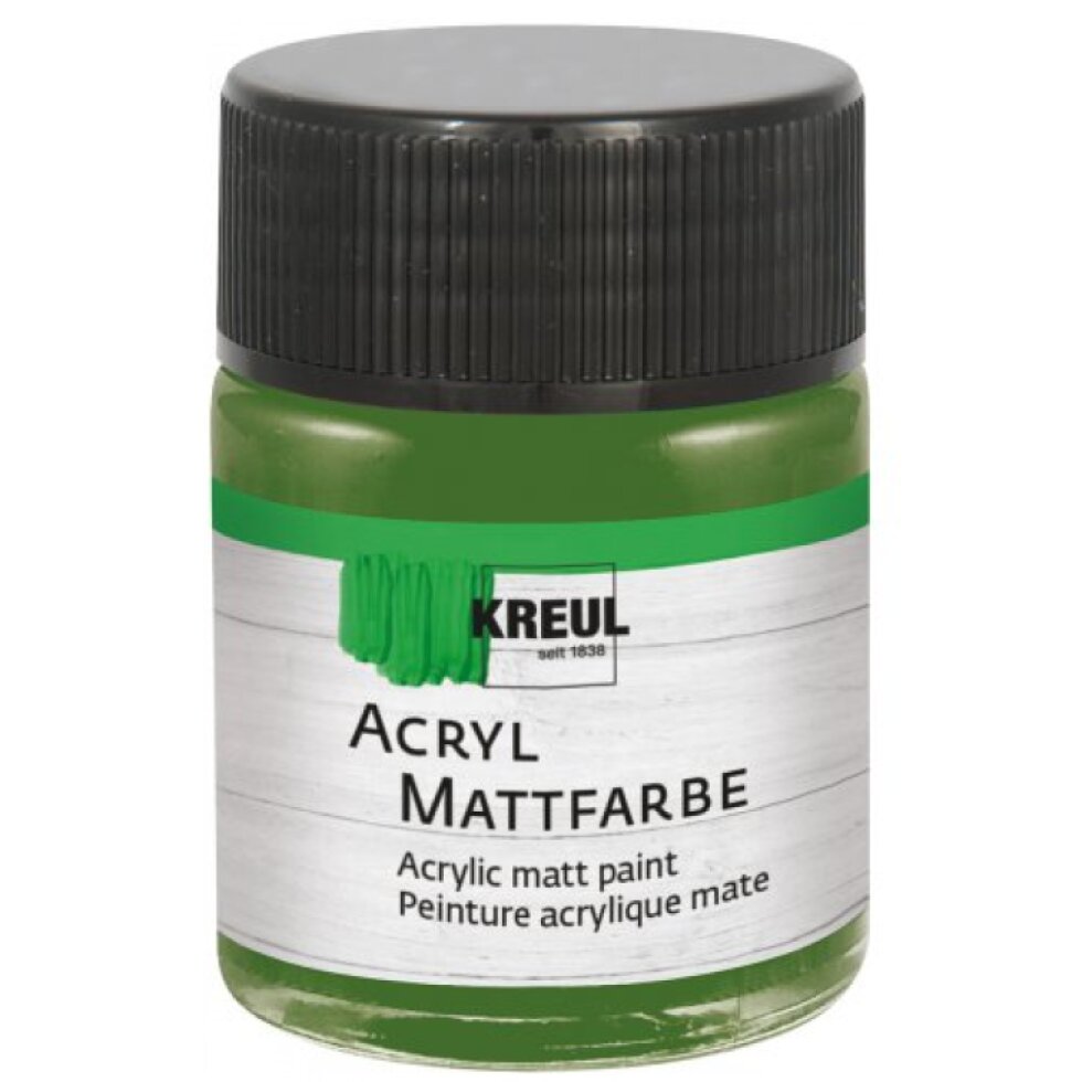 Akrylová barva matná KREUL 50 ml OLIVOVÁ ZELENÁ