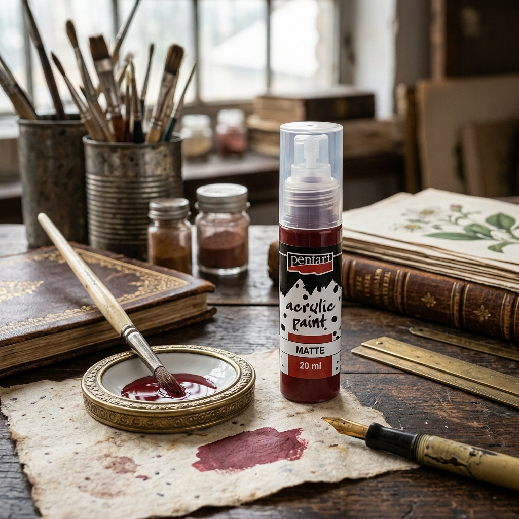 Akrylová barva matná PENTART 20 ml BORDÓ